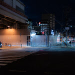 夜の道路の写真